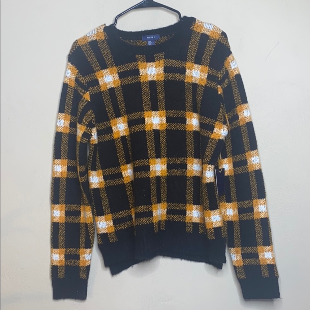 Forever 21 Checkered Sweater Size Large